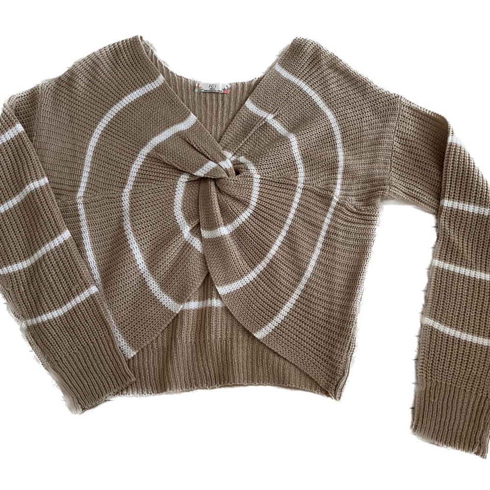 Brown crop sweater